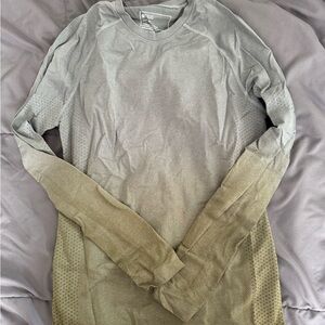 Gray and Olive Long Sleeve Shirt